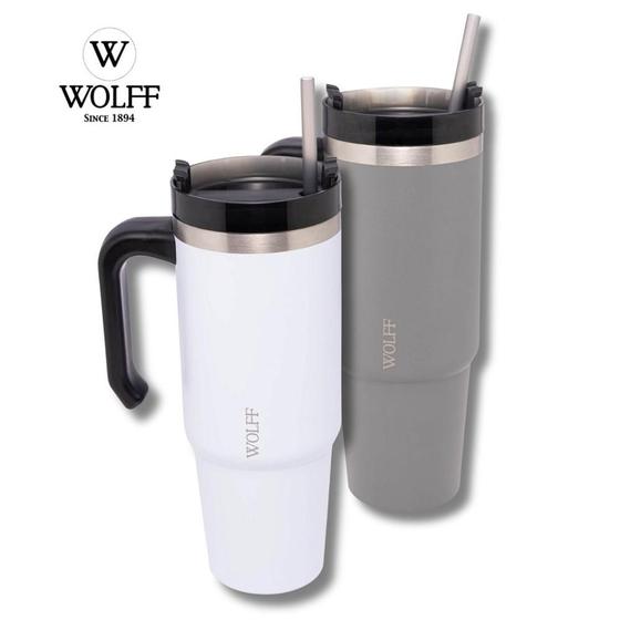 Imagem de Caneca térmica e canudo 890ml - wolff