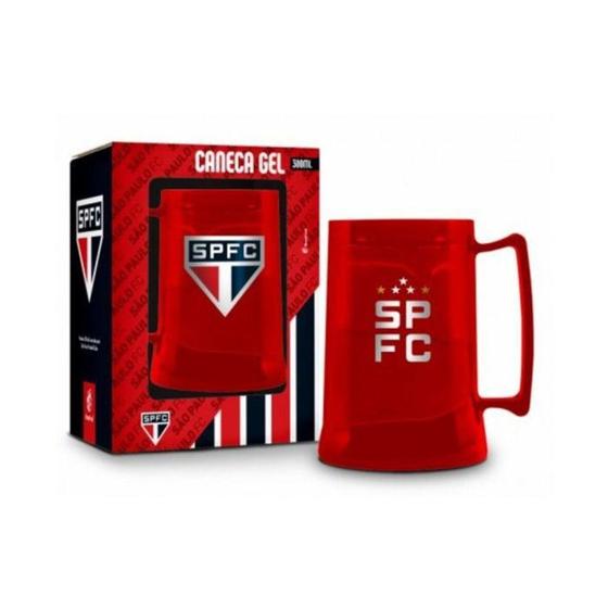 Imagem de Caneca termica gel congelante 300 ml são paulo 12618 brasfoot