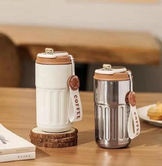 Imagem de Caneca Térmica Inteligente de Aço Inoxidável com Display de Temperatura LED