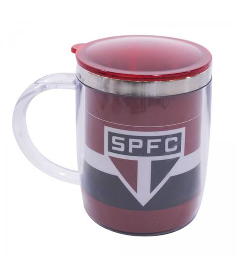 Imagem de Caneca Térmica Listrada São Paulo 450 Ml