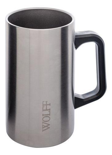 Imagem de Caneca Térmica Para Cerveja Em Aço Inox Wolff 500ml