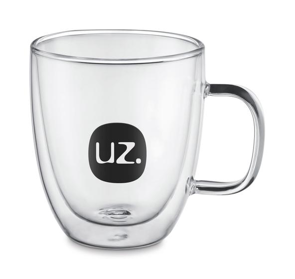 Imagem de Caneca Térmica Vidro Borossilicato 350Ml Uz.