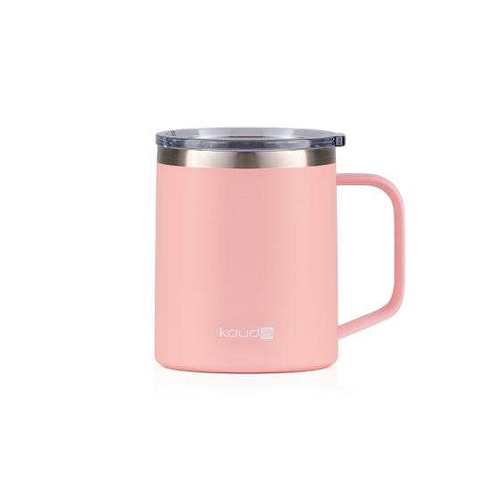Imagem de Caneca Térmico Rosa Claro Com Tampa 370ml Kouda