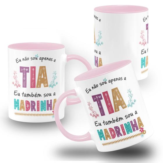 Imagem de Caneca Tia Madrinha Batismo Dinda