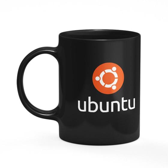 Imagem de Caneca Ubuntu Linux Preta