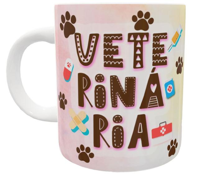 Imagem de Caneca veterinária profissão faculdade medicina veterinária