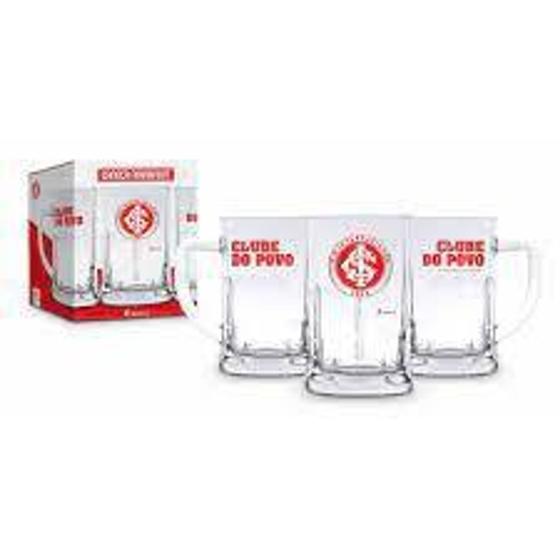 Imagem de Caneca vidro 565ml - inter - Brasfoot