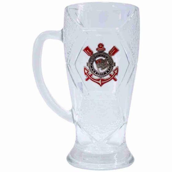 Imagem de Caneca Vidro Bola Futebol 630ml - Corinthians