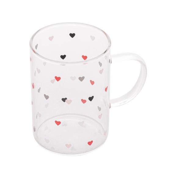 Imagem de Caneca Vidro Borossilicato Resistente A Calor Love 200Ml