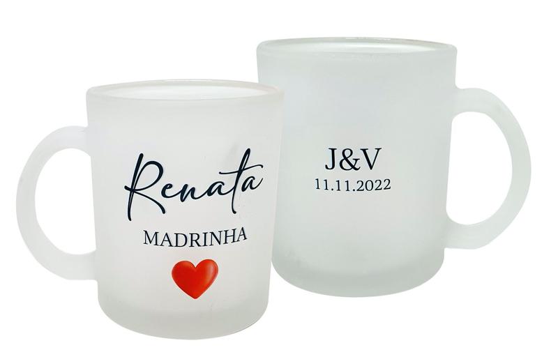 Imagem de Caneca Vidro Chopp 325 ml Presente Noivos Madrinha Casamento