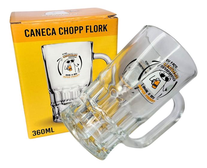 Imagem de Caneca Vidro Flork - 360ml