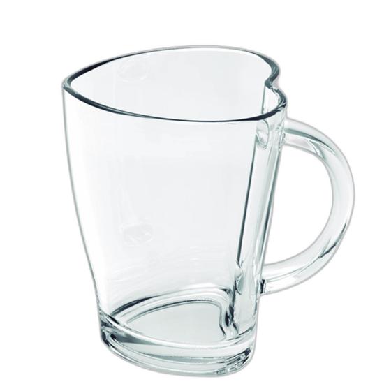 Imagem de Caneca Vidro Heart Casual 240ml Transparente Class Home