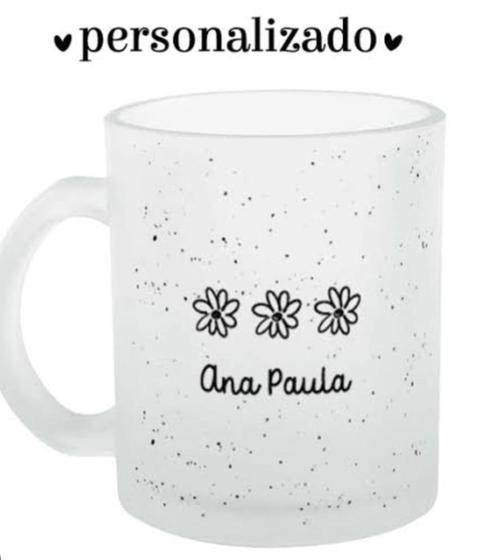Imagem de Caneca Vidro Jateado Personalizada