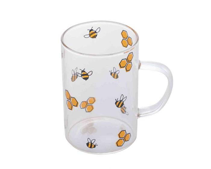 Imagem de Caneca Vidro Resistente a Calor Bee 280 ml Lyor