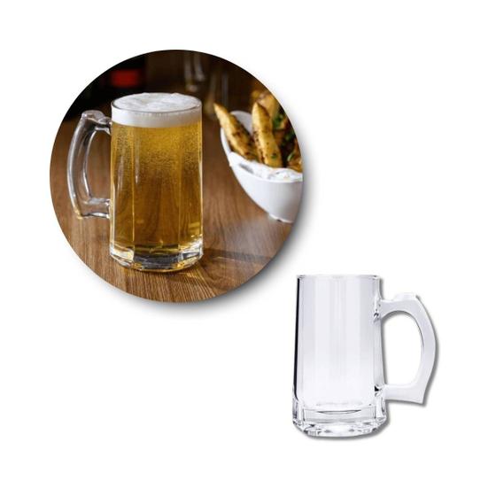 Imagem de Caneca vidro resistente para chopp 350ml haus