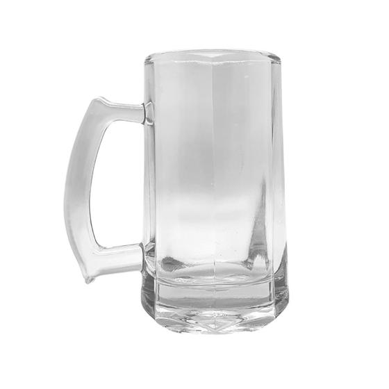 Imagem de Caneca Vidro Zero Grau Temperado Grosso Chopp Cerveja Congelável 350ml