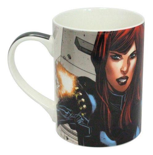 Imagem de Caneca Viúva Negra Black Avengers Porcelana 460ml C/ Caixa