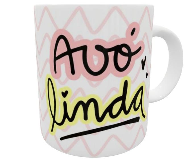 Imagem de Caneca vovó linda avó é amor de mãe em dobre presente vó