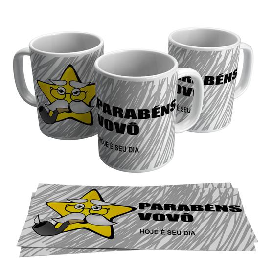 Imagem de Caneca Vovô Parabéns Vô Dia dos Avós 325ml