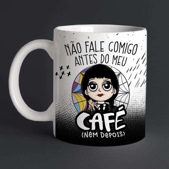 Imagem de Caneca Wandinha  não Fale Comigo Antes do Meu Café