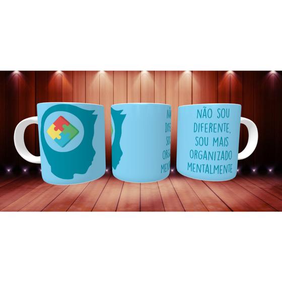 Imagem de Caneca Xícara Autista Autismo Personalizada Inclusão Diversos Modelos Variedades