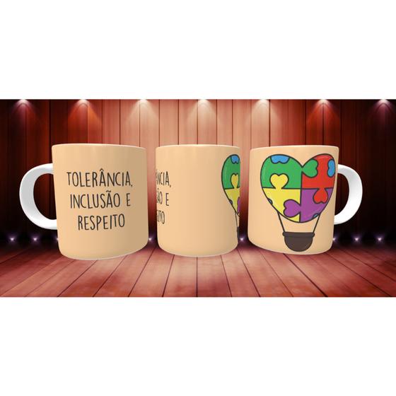 Imagem de Caneca Xícara Autista Autismo Personalizada Inclusão Diversos Modelos Variedades