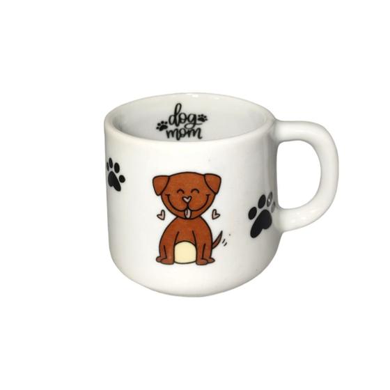 Imagem de Caneca Xicara Cachorro Cachorrinho Dentro Porcelana 200 ml