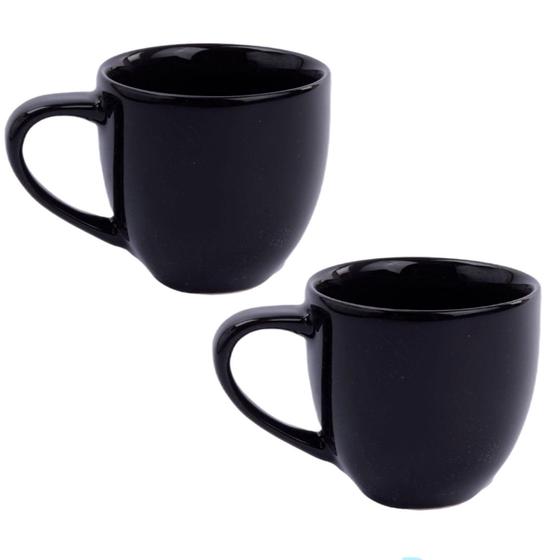 Imagem de Caneca xícara de porcelana 95ml lisa café e chá utilidades design básico