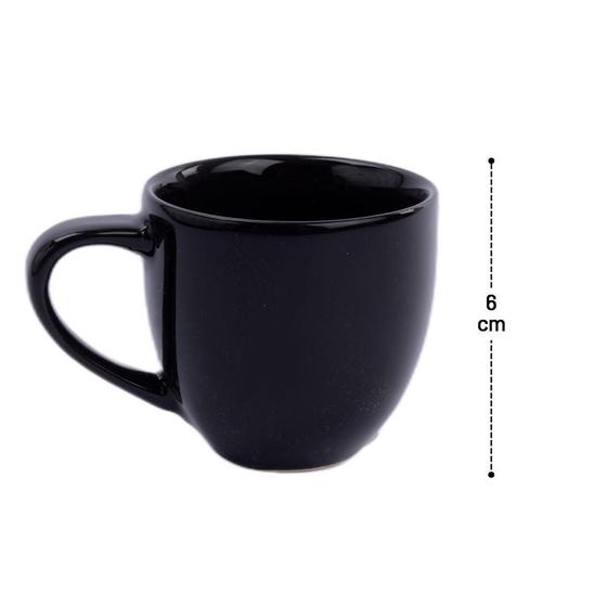 Imagem de Caneca xícara de porcelana 95ml lisa café e chá utilidades ótima qualidade