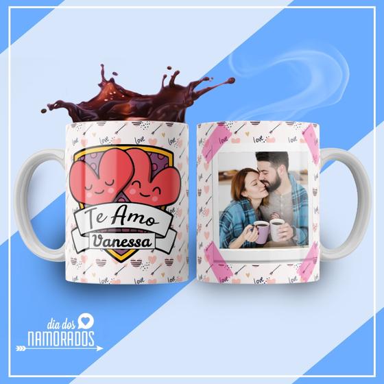 Imagem de Caneca Xícara Dia Dos Namorados Personalizada Com Foto E Nome Noivo Love Presente - MEGA OFERTA!