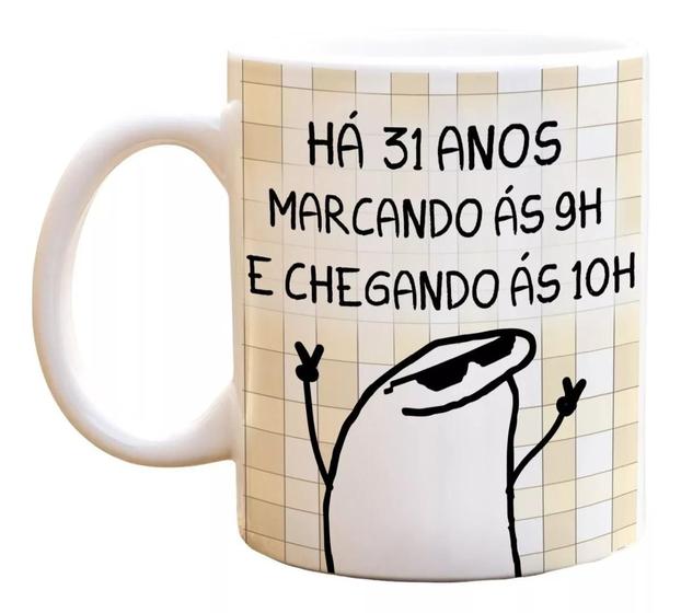 Imagem de Caneca Xícara Frases Divertida Meme Flork Aniversario