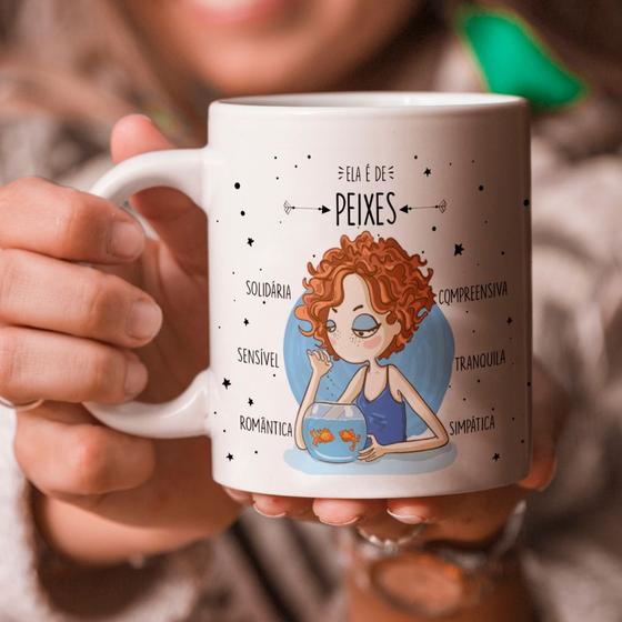 Imagem de Caneca Xícara Personalizada Ela é De Signo Astral Horóscopo Porcelana MEGA OFERTA!