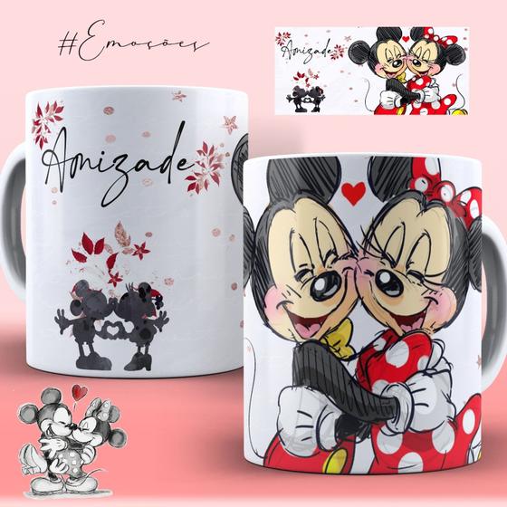 Imagem de Caneca Xícara Personalizada Motivacional Amizade Mick Min Ratos Mais Famosos- MEGA OFERTA!