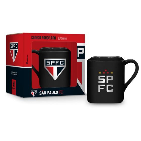 Imagem de Caneca Xicara Porcelana Quadrada Times Futebol Oficial