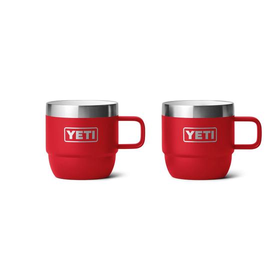 Imagem de Caneca YETI Rambler 180ml - Pacote com 2 Unidades (Vermelha) - Aço Inoxidável