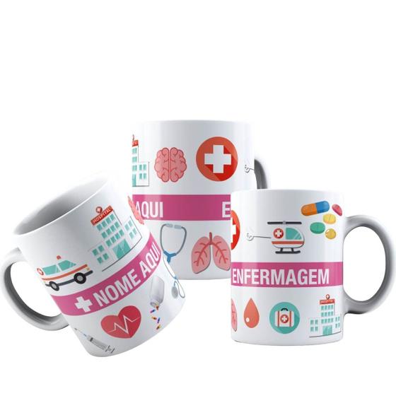 Imagem de Canecas de Porcelana Branca Personalizadas Profissões 10