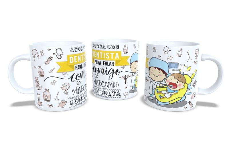 Imagem de Canecas de Porcelana Branca Personalizadas Profissões 3