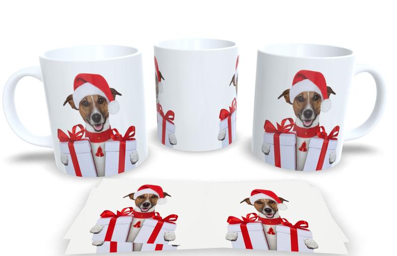 Imagem de Canecas de Porcelana Personalizadas Natal Animal