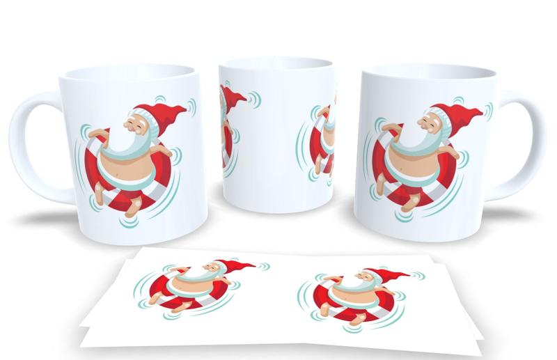 Imagem de Canecas de Porcelana Personalizadas Papai Noel