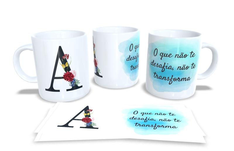 Imagem de Canecas Personalizadas Alfabeto Black com Frases