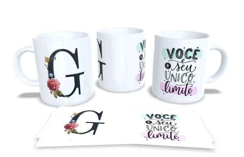 Imagem de Canecas Personalizadas Alfabeto Black com Frases