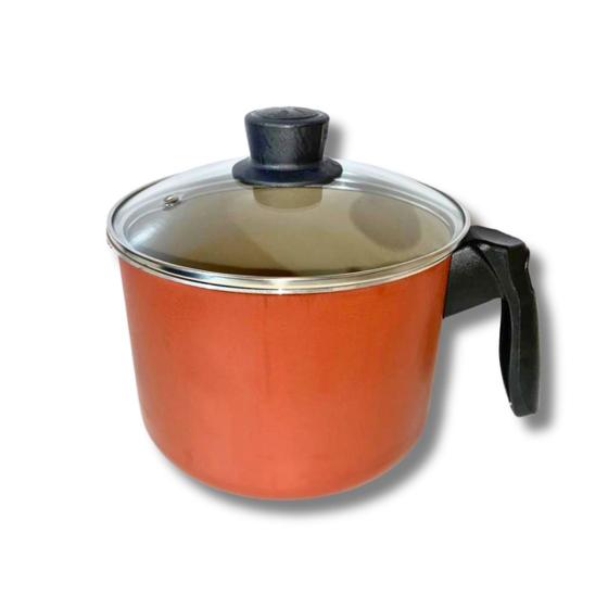 Imagem de Caneco Fervedor 16 Cm Antiaderente Teflon Com Tampa De Vidro 