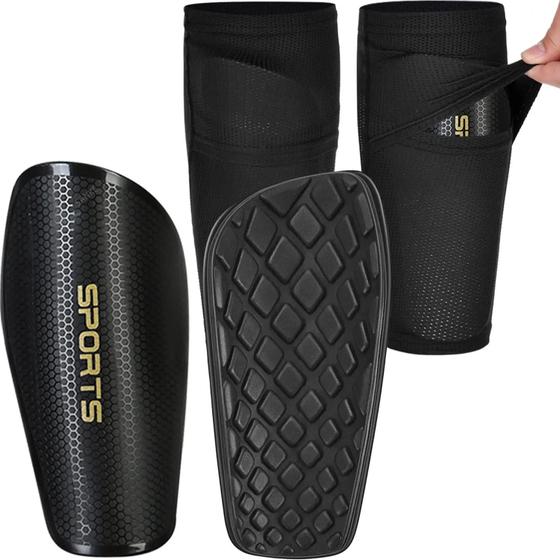 Imagem de Caneleiras de Futebol Sanke para Adolescentes - Equipamento de Proteção Profissional