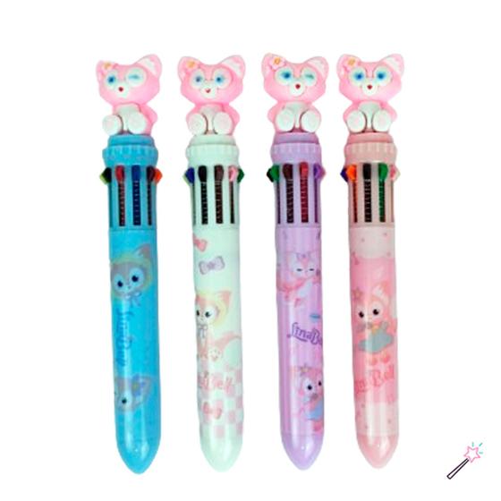 Imagem de Caneta 10 Cores Gatinho