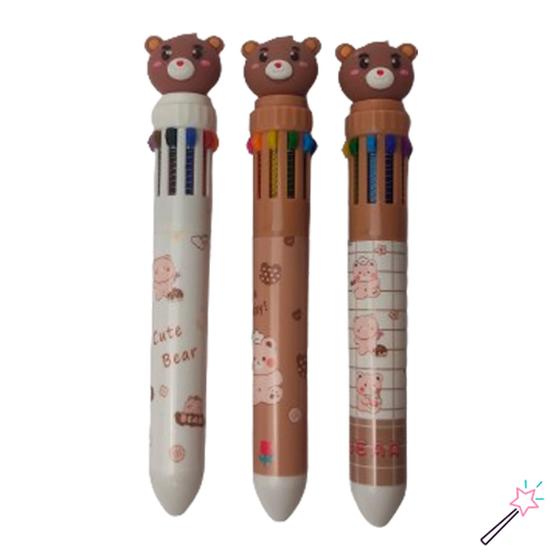 Imagem de Caneta 10 Cores Urso
