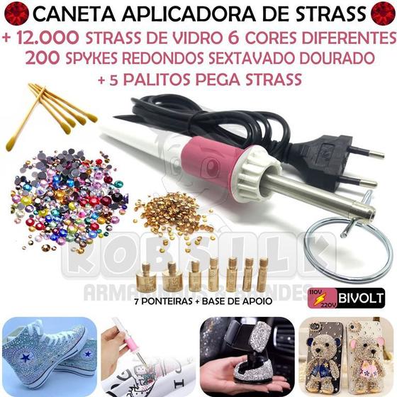 Imagem de Caneta Aplica Strass +5 Palito +12.000 Strass Hotfix - Spike