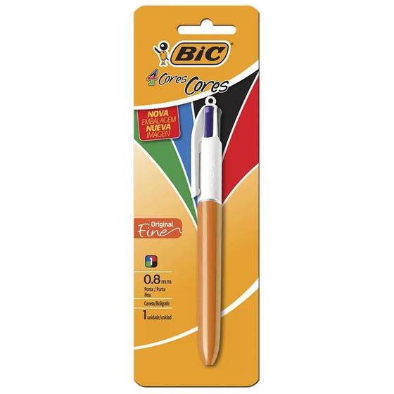 Imagem de Caneta Bic 4 Cores 0.8mm - Tinta de Qualidade