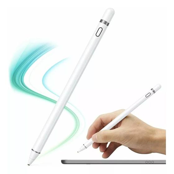 Imagem de Caneta Capacitiva Touchscreen Ponta Fina Stylus Alta Precisão Universal