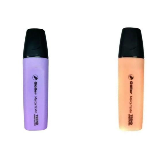 Imagem de Caneta Colorida Kit Com 2 Unidades Cores Pasteis Goller