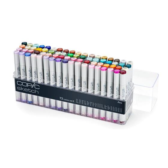 Imagem de  Caneta Copic Marcador Sketch 72 Cores Set e Ponta Dupla 
